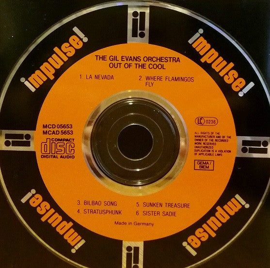 The Gil Evans Orchestra ~ Out Of The Cool (Vinyl) - Djungel & Jazz