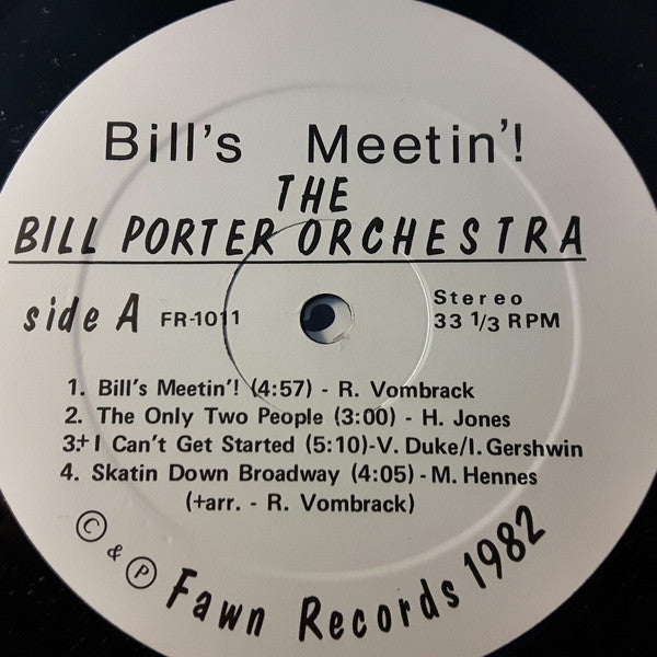 The Bill Porter Orchestra ~ Bill's Meetin' ! (Vinyl) - Djungel & Jazz
