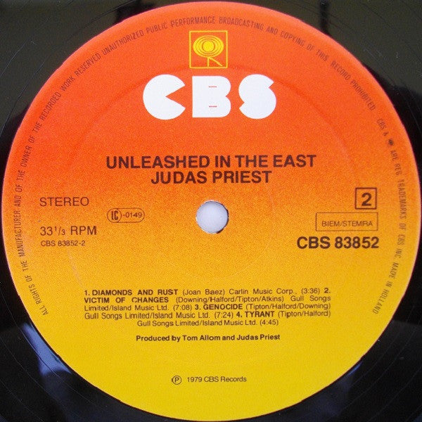Judas Priest ~ Unleashed In The East (Live In Japan) (Vinyl) - Djungel & Jazz