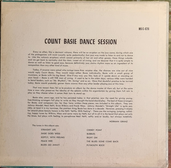 Count Basie ~ Count Basie Dance Session (Vinyl) - Djungel & Jazz