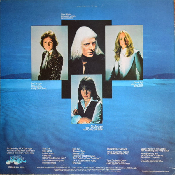 The Edgar Winter Group With Rick Derringer ~ The Edgar Winter Group With Rick Derringer (Vinyl) - Djungel & Jazz