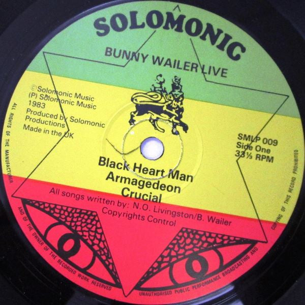 Bunny Wailer ~ Live! (Vinyl) - Djungel & Jazz