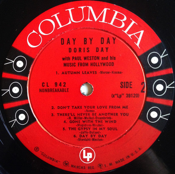 Doris Day With Paul Weston And His Music From Hollywood ~ Day By Day (Vinyl) - Djungel & Jazz