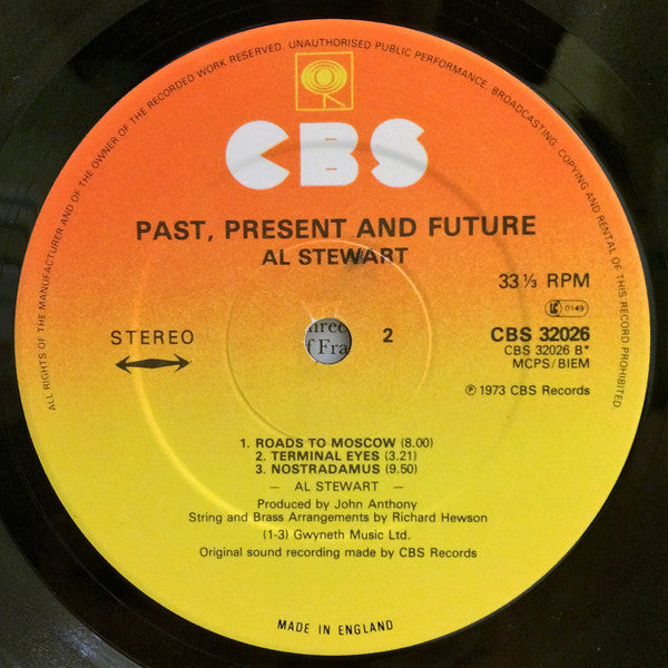 Al Stewart ~ Past, Present & Future (Vinyl) - Djungel & Jazz
