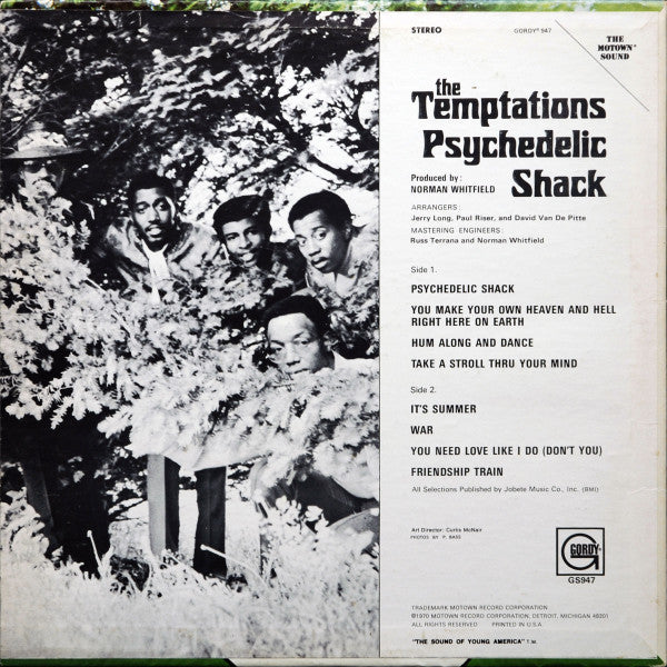 The Temptations : Psychedelic Shack (LP, Album, Ind)