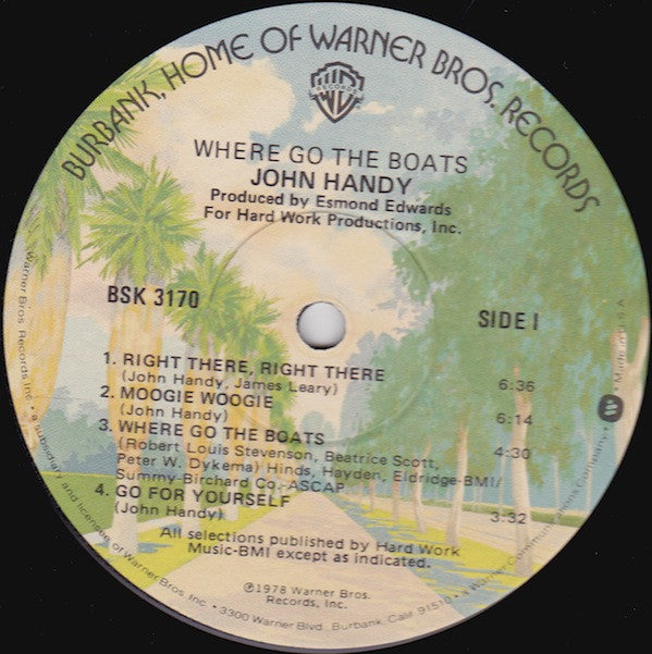 John Handy ~ Where Go The Boats (Vinyl) - Djungel & Jazz