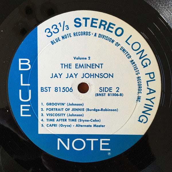 J.J. Johnson : The Eminent Jay Jay Johnson Volume 2 (LP, Comp)