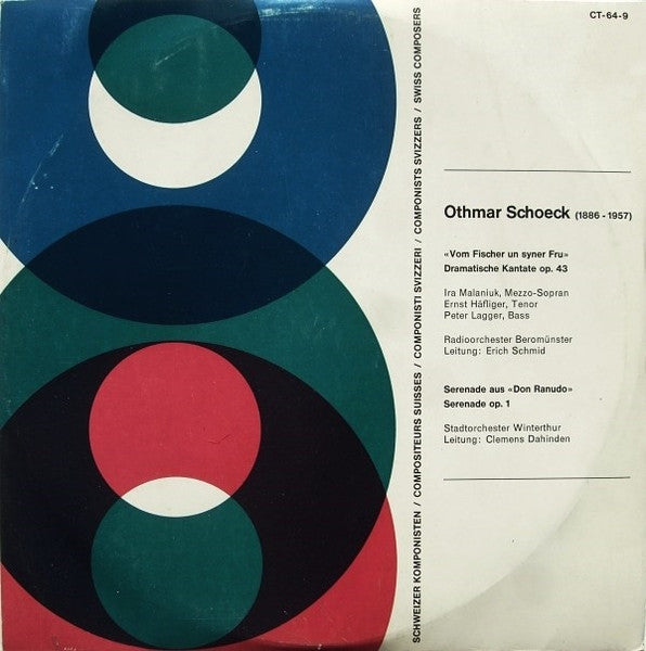 Othmar Schoeck ~ «Vom Fischer Un Syner Fru» Dramatische Kantate Op. 43 / Serenade Aus «Don Ranudo» / Serenade Op. 1 (Vinyl) - Djungel & Jazz