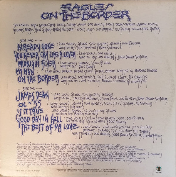 Eagles ~ On The Border (Vinyl) - Djungel & Jazz