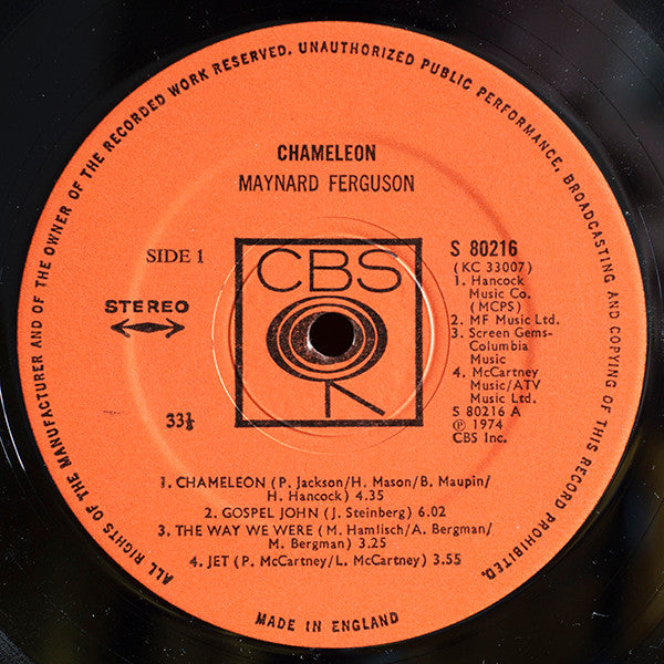 Maynard Ferguson : Chameleon (LP, Album)