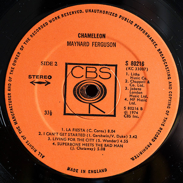Maynard Ferguson : Chameleon (LP, Album)