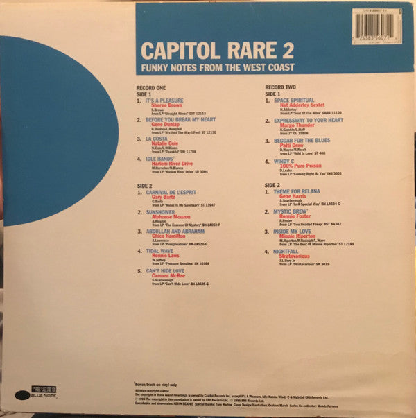Various : Capitol Rare (Funky Notes From The West Coast) (Vol. 2) (2xLP, Comp)
