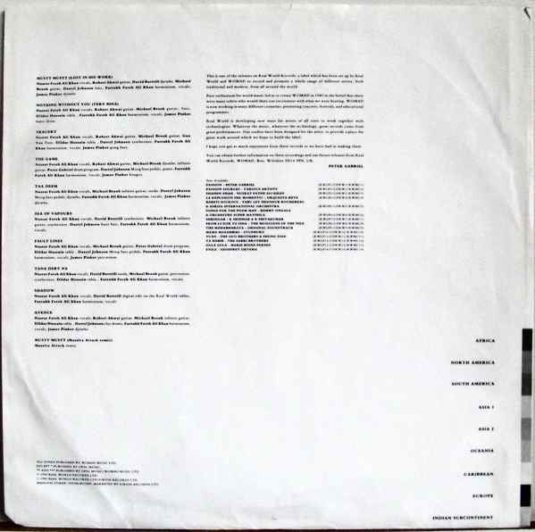 Nusrat Fateh Ali Khan : Mustt Mustt (LP, Album)