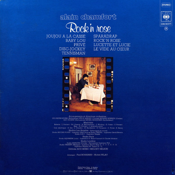 Alain Chamfort : Rock'n Rose (LP, Album, Gat)