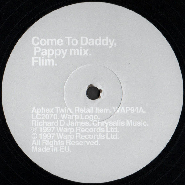 Aphex Twin : Come To Daddy (12", EP, RE)