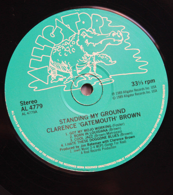 Clarence "Gatemouth" Brown : Standing My Ground (LP, Album)