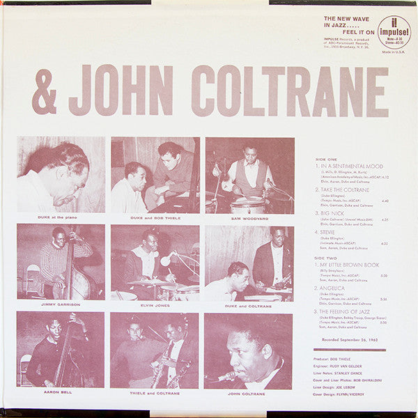 Duke Ellington & John Coltrane ~ Duke Ellington & John Coltrane (Vinyl) - Djungel & Jazz
