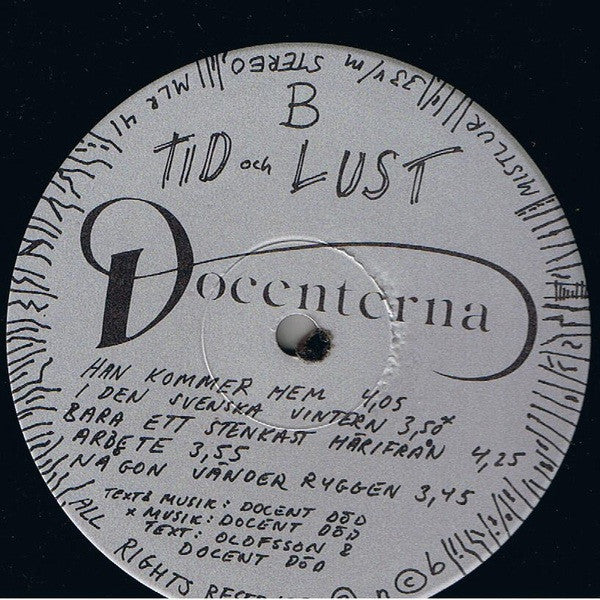 Docenterna ~ Tid Och Lust (Vinyl) - Djungel & Jazz