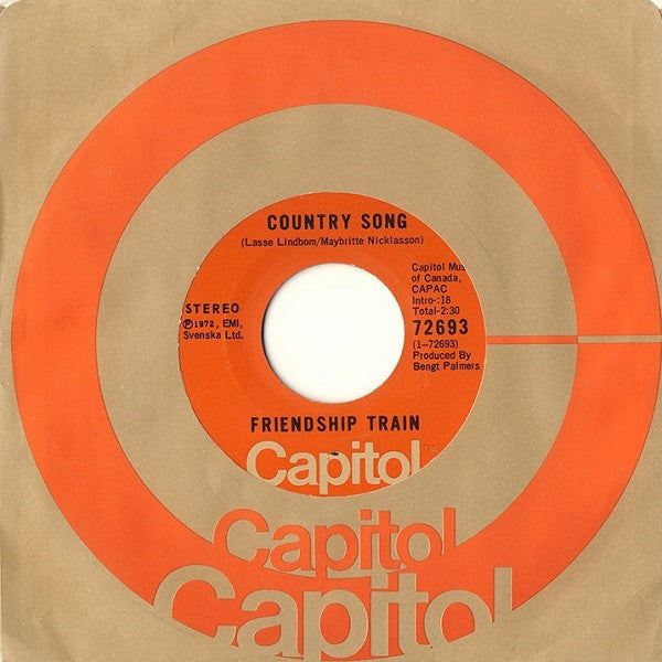 Friendship Train ~ Country Song / Wind Of Changes (Vinyl) - Djungel & Jazz