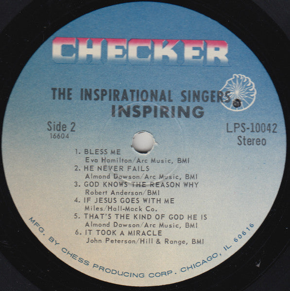 The Inspirational Singers ~ Inspiring (Vinyl) - Djungel & Jazz