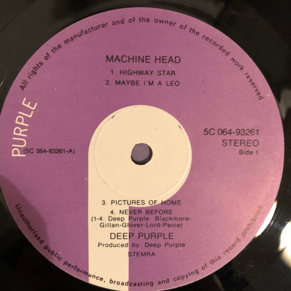 Deep Purple ~ Machine Head (Vinyl) - Djungel & Jazz