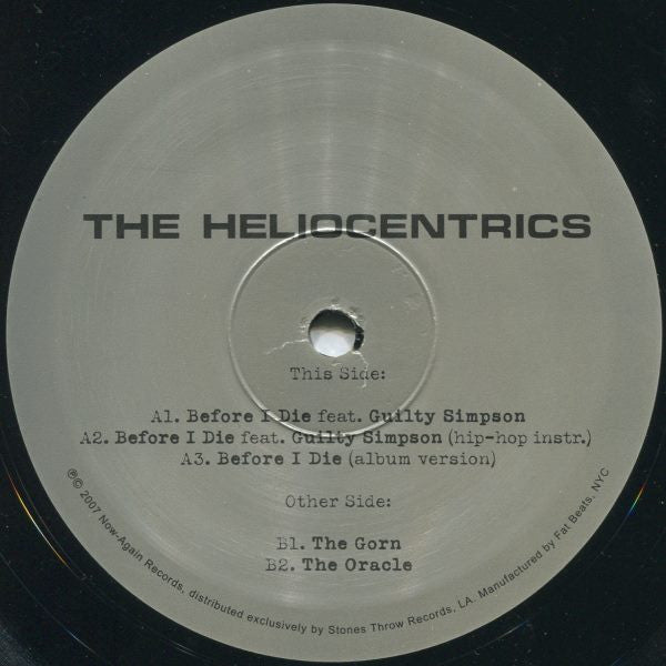 The Heliocentrics : Before I Die (12")