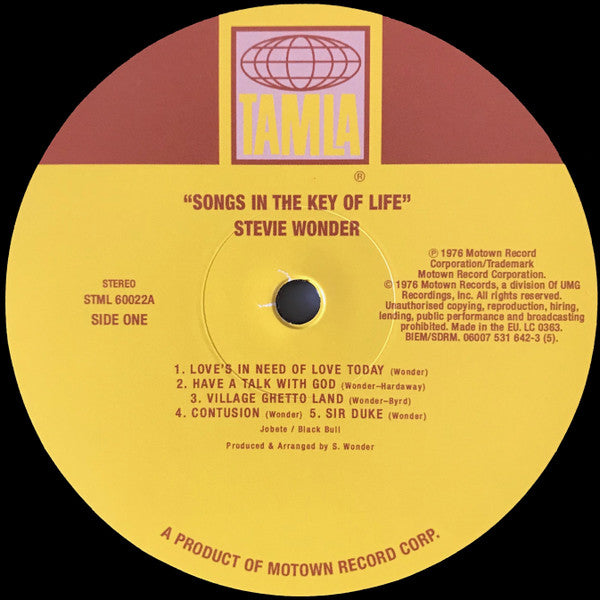 Stevie Wonder ~ Songs In The Key Of Life (Vinyl) - Djungel & Jazz