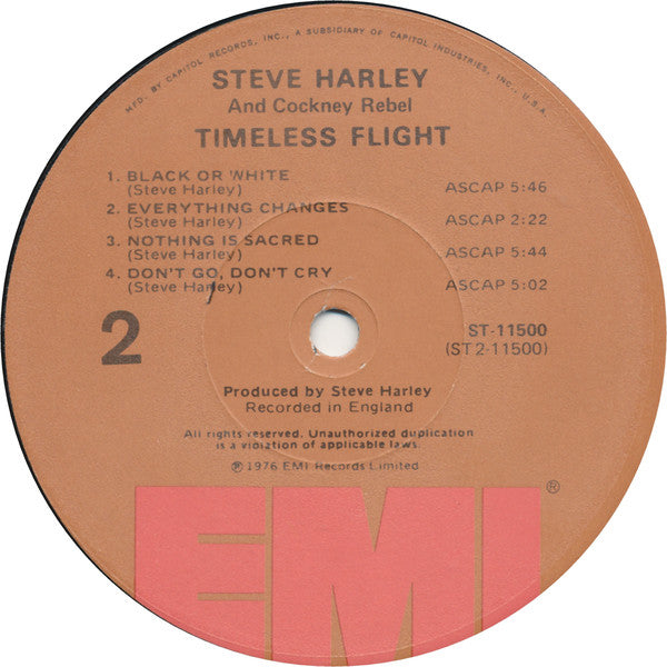 Steve Harley And Cockney Rebel ~ Timeless Flight (Vinyl) - Djungel & Jazz