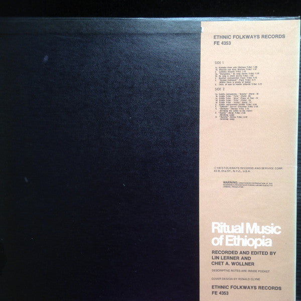 Various ~ Ritual Music of Ethiopia (Vinyl) - Djungel & Jazz