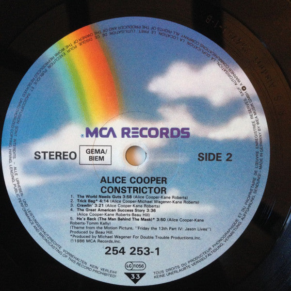 Alice Cooper (2) : Constrictor (LP, Album)