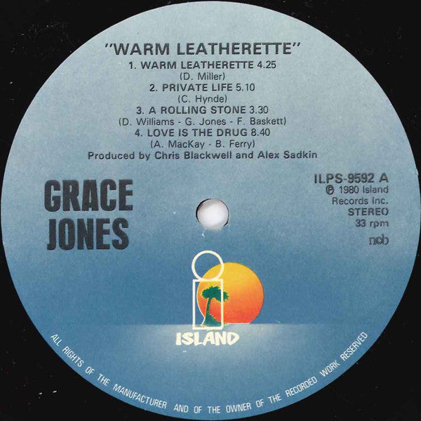 Grace Jones : Warm Leatherette (LP, Album)