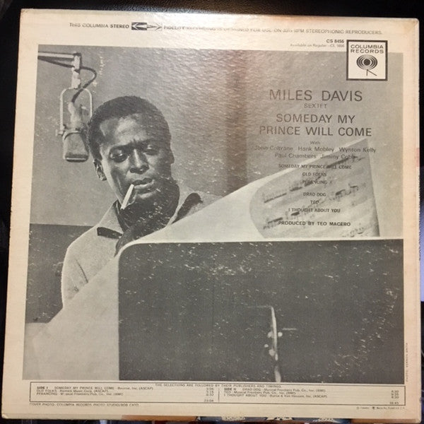 The Miles Davis Sextet : Someday My Prince Will Come (LP, Album, Pit)