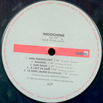 Indochine ~ Le Péril Jaune (Vinyl) - Djungel & Jazz