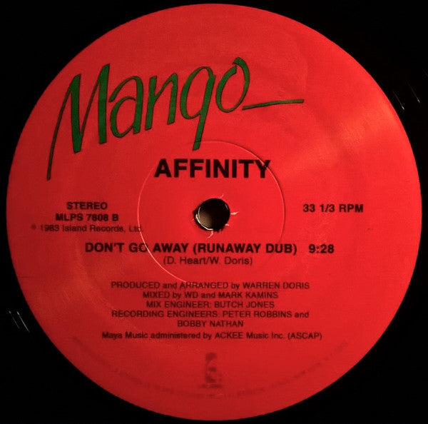 Affinity (2) : Don't Go Away (12", RE, Unofficial)