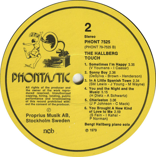 Bengt Hallberg ~ The Hallberg Touch (Bengt Hallberg Plays Old Favourites) (Vinyl) - Djungel & Jazz