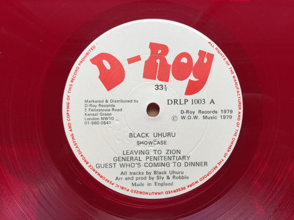Black Uhuru : Showcase (LP, Album, Red)