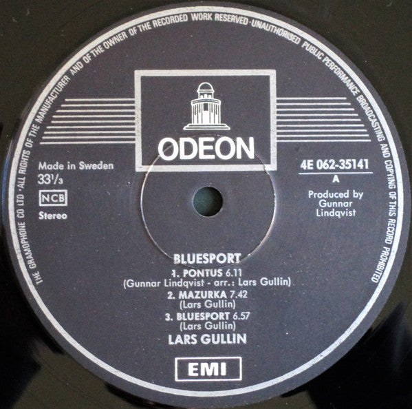 Lars Gullin ~ Bluesport (Vinyl) - Djungel & Jazz