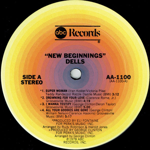 Dells ~ New Beginnings (Vinyl) - Djungel & Jazz