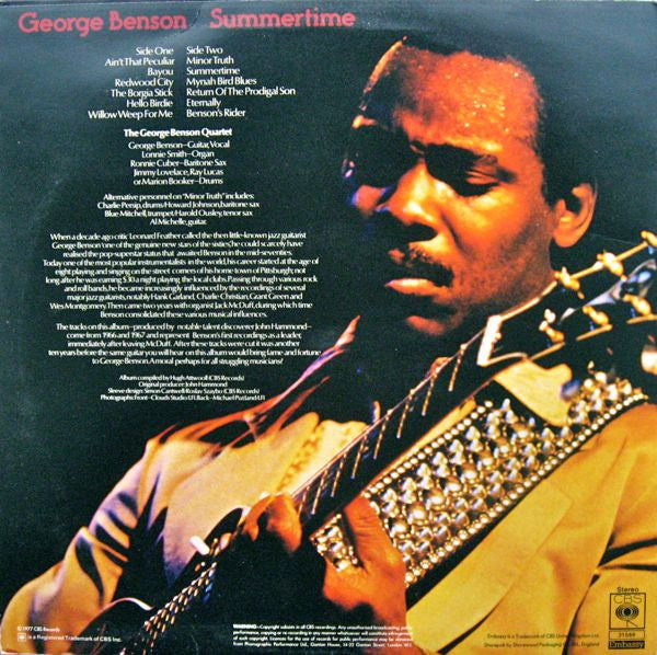 George Benson ~ Summertime (Vinyl) - Djungel & Jazz