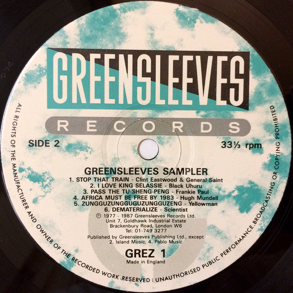 Various : Greensleeves Sampler (LP, Smplr)
