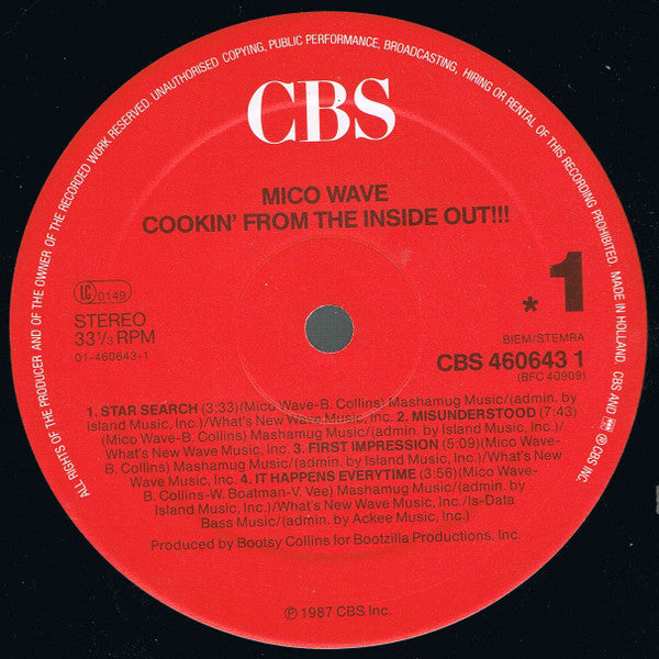 Mico Wave ~ Cookin' From The Inside Out!!! (Vinyl) - Djungel & Jazz