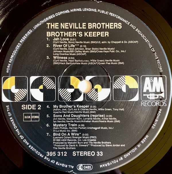 The Neville Brothers ~ Brother's Keeper (Vinyl) - Djungel & Jazz