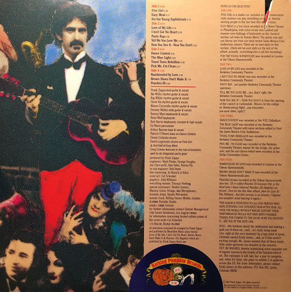 Frank Zappa ~ Tinsel Town Rebellion (Vinyl) - Djungel & Jazz