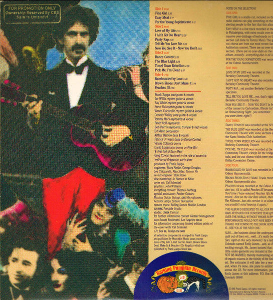 Frank Zappa ~ Tinsel Town Rebellion (Vinyl) - Djungel & Jazz