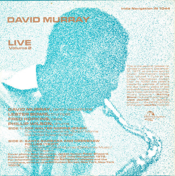 David Murray ~ Live - Volume 2 (Vinyl) - Djungel & Jazz