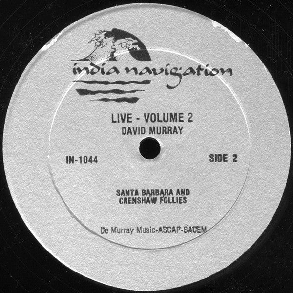 David Murray ~ Live - Volume 2 (Vinyl) - Djungel & Jazz