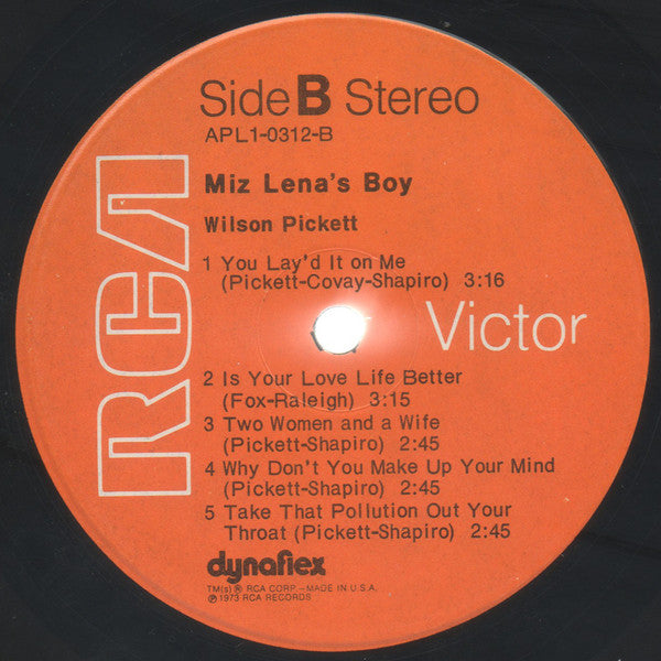 Wilson Pickett ~ Miz Lena's Boy (Vinyl) - Djungel & Jazz