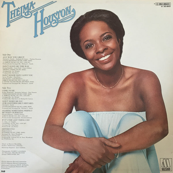 Thelma Houston ~ Any Way You Like It (Vinyl) - Djungel & Jazz