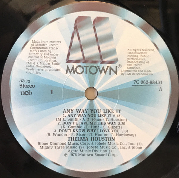 Thelma Houston ~ Any Way You Like It (Vinyl) - Djungel & Jazz