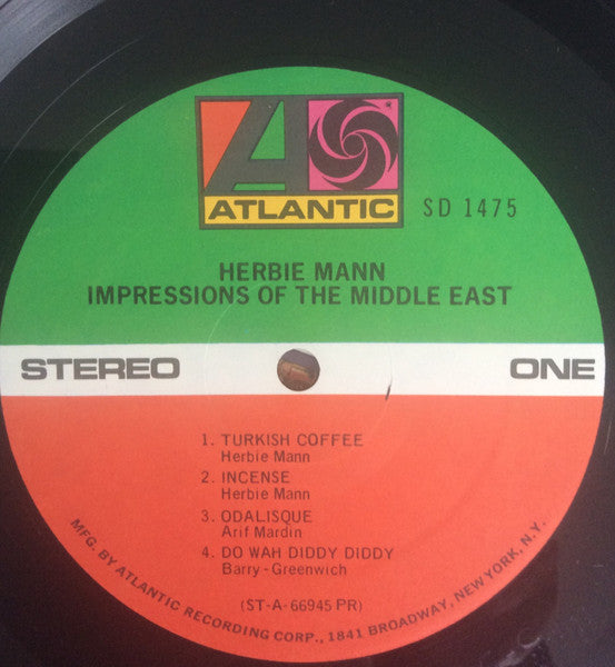Herbie Mann ~ Impressions Of The Middle East (Vinyl) - Djungel & Jazz